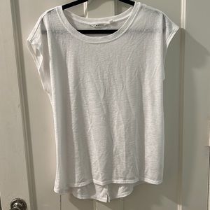 Large white cross back Athleta tee